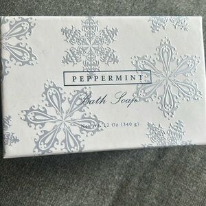 Peppermint scented bath soap